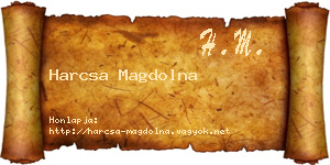Harcsa Magdolna névjegykártya